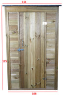 Casetta Box da Giardino 111x64xH186 cm in Legno 12mm  Armoire