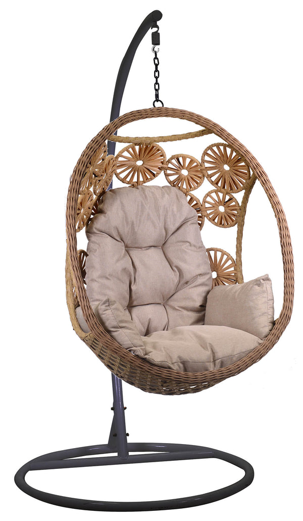 acquista Balançoire de jardin Hamac 116x100x200 cm Clinton Beige