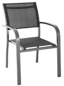 Sedia da Giardino in Alluminio Viareggio Grigio Antracite