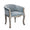 Fauteuil Coreen en Velours Gris 61x61x71 h cm en Bois Gris