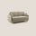 Canapé lit 3 places 200x94x97 cm en tissu beige
