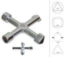 Chiave a Croce universale 4 in 1 per cabine gas acqua luce cancelli