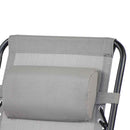 Sedia Poltrona Giardino Zero Gravity Pieghevole 112,5x87x62,5 cm Lucy Ecrù 