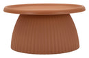 Tavolinetto Geax Rosso Ø70x35 cm in Plastica Rosso      