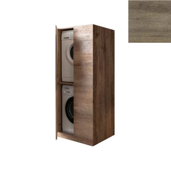Mobile Lavanderia a Colonna per Lavatrice e Asciugatrice con Ante 70x70x174A cm in Nobilitato Unika Olmo Naturale online