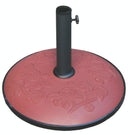 Base per Ombrellone da Giardino Ø50 cm 25 Kg in Ferro Soriani Terracotta