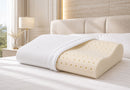 Set 2 Guanciale Memory Foam Forato Doppia Onda 67x42 cm - H 8/10 cm Sostegno Cervicale Dormidea Cervicale Air