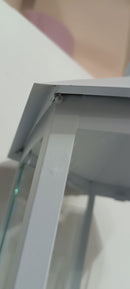 Set 3 Lanterne in Metallo bianco esagonale Seconda Scelta