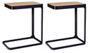 Set 2 Tavolini 50x30x55 cm Everitt in Legno