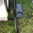 Dondolo Letto Jim con Cuscini 202x114x169 h cm in Acciaio Nero