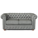 Divano 2 Posti 170x81x77 cm in Similpelle Grigio