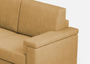 Divano 3 Posti 208x85x85 cm Marrak in Tessuto Ocra