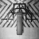 Panca per Pettorali ad Altezza Regolabile 150x150x60-85 cm in Acciaio Nero 