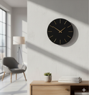 Orologio da Parete  Ø40x5 cm in Legno TimeLine Nero