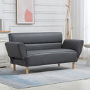 Divano 2 Posti 164x71x75 cm in PVC Grigio