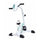 Pédalier électrique pour rééducation jambes et bras 2X70W 12 niveaux Everfit Welly et Combi
