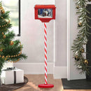 Buca delle Lettere Babbo Natale Cassetta Postale Luminosa Natalizia 27x20x150 cm