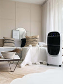 Raffrescatore Ventilatore con Ghiaccio 130W Qlima LK2100 Touch Bianco e Nero