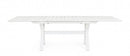 Tavolo Allungabile Kenyon 180-240x100 cm Bianco in Alluminio