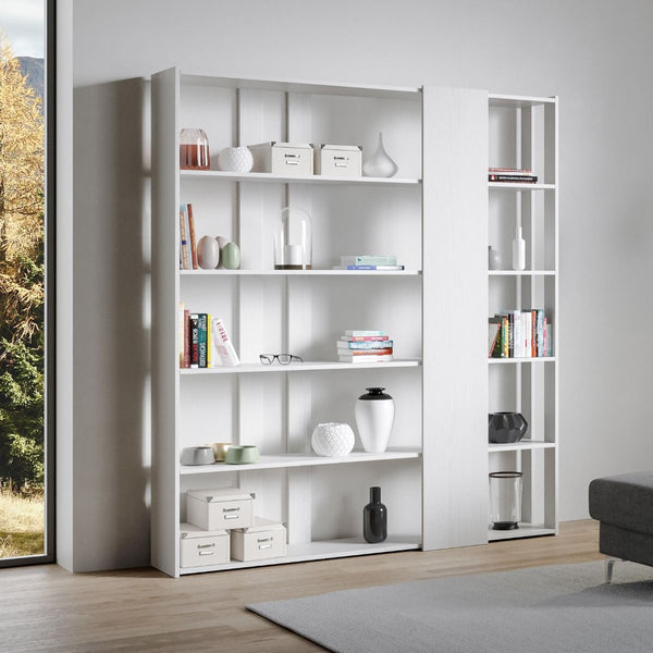 Libreria Moderna 5 Ripiani 178x36x204 cm in nobilitato Bianco prezzo