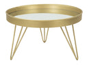 Svuota Tasche Glam Oro/Mirror Ø31x18 cm in Ferro e Specchio Oro