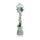 Lampadaire de Noël H60 cm en Métal et Polyester avec Paillettes et Lumière