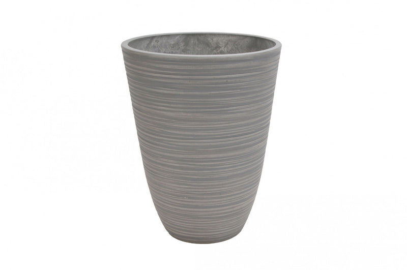 Vaso Piccolo Anemone Ø25,5x32,5 cm in Fibra sintetica Antracite