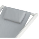 Sdraio da Giardino pieghevole 100x56xH75,5 cm Gilda Bianco