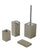 Set 4 Accessoires de Salle de Bain en Résine Accessoires TFT Tortora