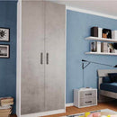 Armadio 247x58x90 cm 2 ante cemento