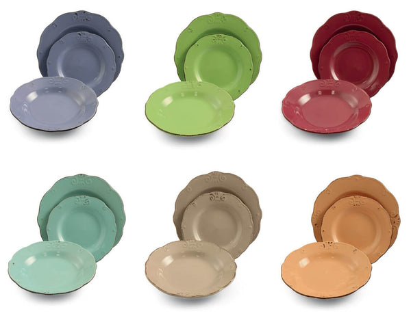 online Service de table 18 pièces en grès VdE Tivoli 1996 Duchessa Light Multicolore