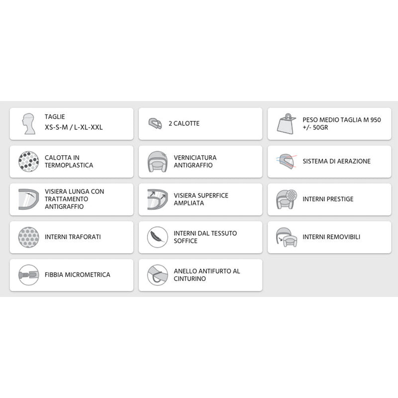 Casco Jet per Scooter Visiera Lunga CGM Florence 107A Verde