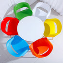 Set 4 Sedie in Polipropilene 45x71x60 cm Gambe in Faggio Fold Arancione