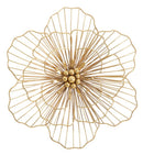 Pannello Flower Stick 45x7,5x42 cm in Ferro Oro