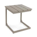 Tavolino design da esterno 41x41x45 cm in Alluminio Share Ecrù