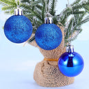 Set 24 Palle di Natale Ø7 cm Blu per Alberi