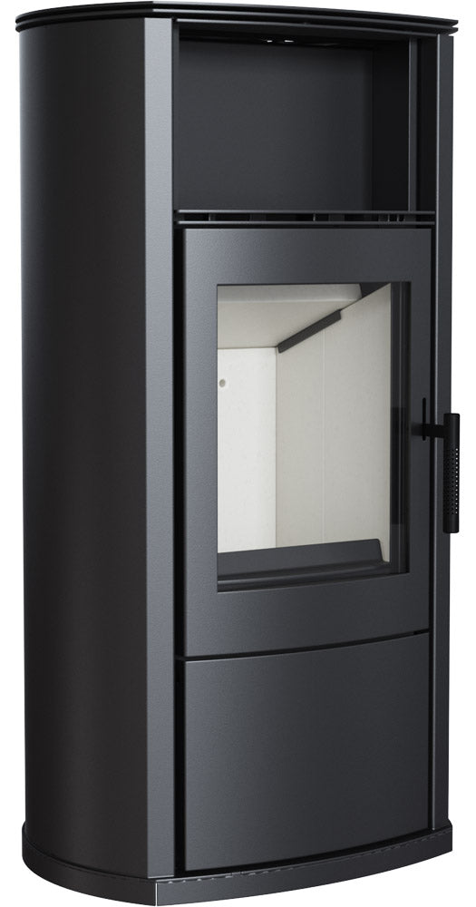 Poêle à Bois 8KW en Acier Flig Midland Noir prezzo