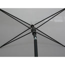 Ombrellone da Giardino 210x130 cm Palo Ø27 mm in Acciaio Maffei Novara Grigio