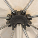 Ombrellone da Giardino 3x3m in Alluminio con Manovella Milano S Bianco