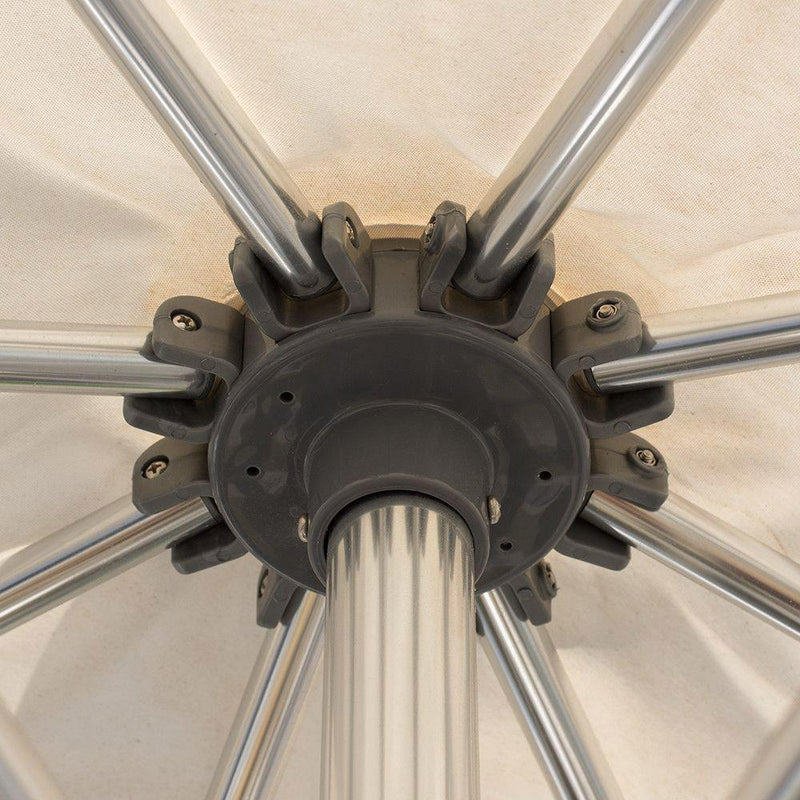 Ombrellone da Giardino 3x3m in Alluminio con Manovella Milano S Bianco