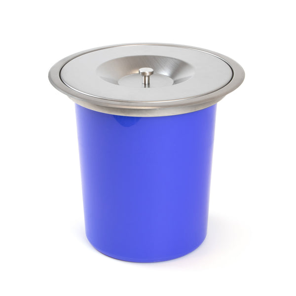 Poubelle encastrable de 6 litres en acier et plastique Emuca pour plans de cuisine prezzo