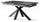 Table Extensible 160/240x90x76 cm en Métal avec Plateau en Céramique sur Verre Marbre Noir
