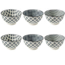 Set 6 Coppette Ø13,5x8 cm 350 ml in Gres VdE Tivoli 1996 Double Blue