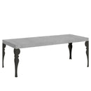 Tavolo Allungabile 200-304x90x77 cm Paxon Premium Cemento Telaio Antracite 