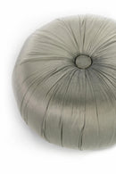 Pouf in Tessuto Vellutato Ø36 cm Grigio