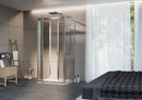 Box Doccia 3 lati 2 Ante Battenti in Cristallo Trasparente 4-6mm H185 Fosterberg Skagen Varie Misure