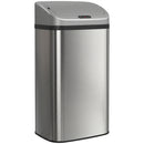 Pattumiera con Sensore 48 L 33x25x69 cm a Chiusura Morbida con Superficie Anti-impronte in Acciaio Inox e ABS Argento      