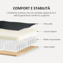 Divano 3 Posti Stile Chesterfield 213x86x79 cm a Molle Insacchettate in Finta Pelle Nero  