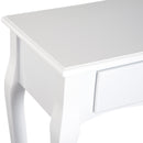 Tavolo Consolle per Ingresso Bianco Opaco 100x33x76 cm 