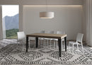  Tavolo Allungabile 160-264x90x77 cm Flame Premium Tortora Telaio Antracite